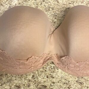 Gently worn Tan Victoria Secret half bra size 38DDD